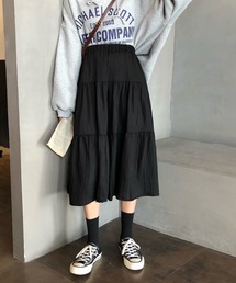 ナチュラルティアードスカート