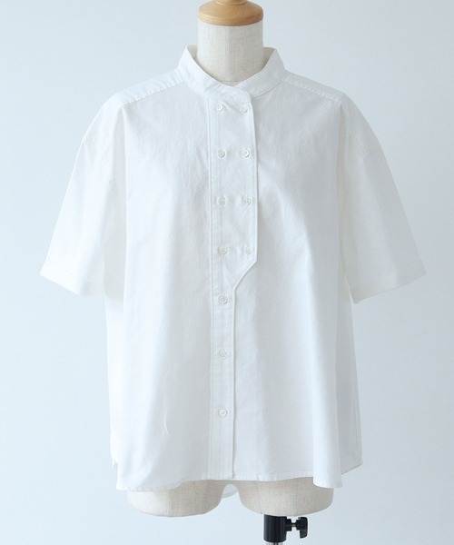 bulle de savon オックスコック半袖ブラウス　白 AMBIDEX Store オックス コック 半袖ブラウス(F シロ): bulle de