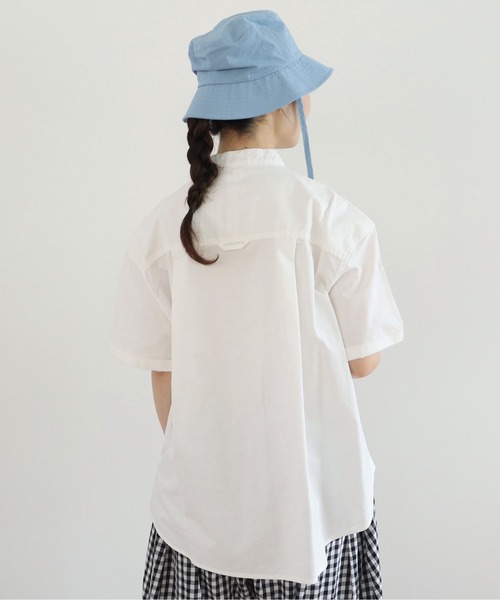 bulle de savon（ビュルデサボン）の「オックス　コック半袖ブラウス（シャツ/ブラウス・レディース・サックスブルー/ブルー/ホワイト/その他/その他1/イエロー・FREE）」の21枚目の写真