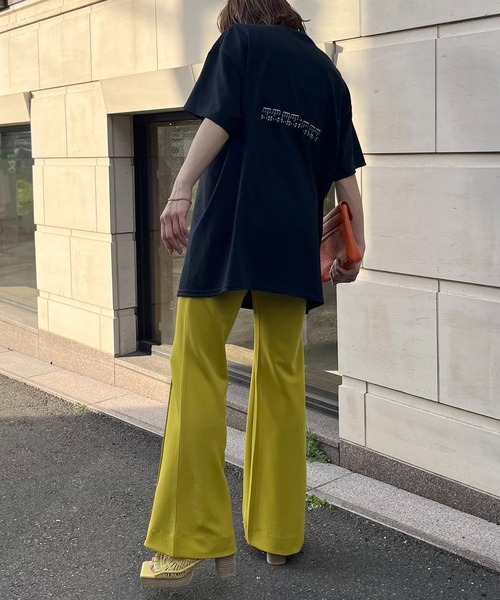 mi via loca（ミヴィアロカ）の「GILDAN リズミックロゴT半袖シャツ 【MVL007 ※2A】（Tシャツ/カットソー・レディース・ブラック/オフホワイト/オートミール・MEDIUM/LARGE）」の10枚目の写真