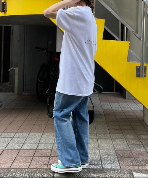 mi via loca（ミヴィアロカ）の「GILDAN リズミックロゴT半袖シャツ 【MVL007 ※2A】（Tシャツ/カットソー・レディース・ブラック/オフホワイト/オートミール・MEDIUM/LARGE）」の4枚目の写真