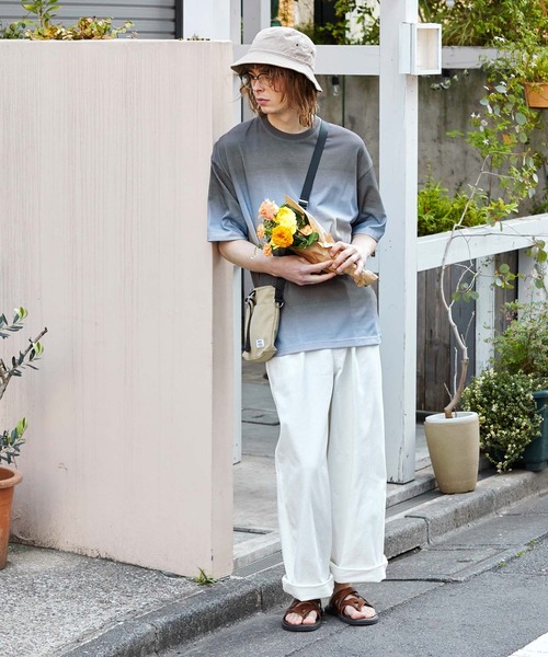 EMMA CLOTHES（エマクローズ）の「グラデーションカラールーズ半袖Tシャツ EMMA CLOTHES（Tシャツ/カットソー・メンズ・ブラック系/ベージュ系/ブルー系/グリーン系・M/L）」の10枚目の写真