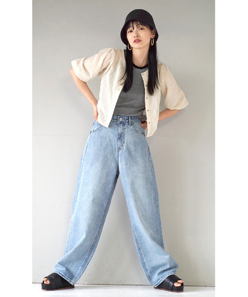 zootie(ズーティー)の「カットジャガード 2wayカーディガン(カーディガン/ボレロ・レディース・アイボリー/ブラック・M)」の4枚目の写真
