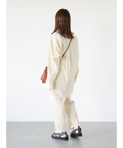 ehka sopo（エヘカソポ）の「ストライプワンポイント刺繍シャツ（シャツ/ブラウス・レディース・ピンク/ブルー/イエロー・F）」の9枚目の写真