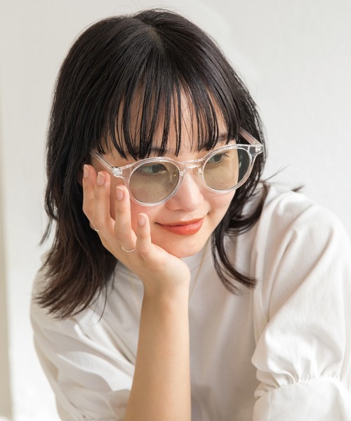 LAVEANGE（ラビアンジェ）の「クリアフレームサングラス（サングラス