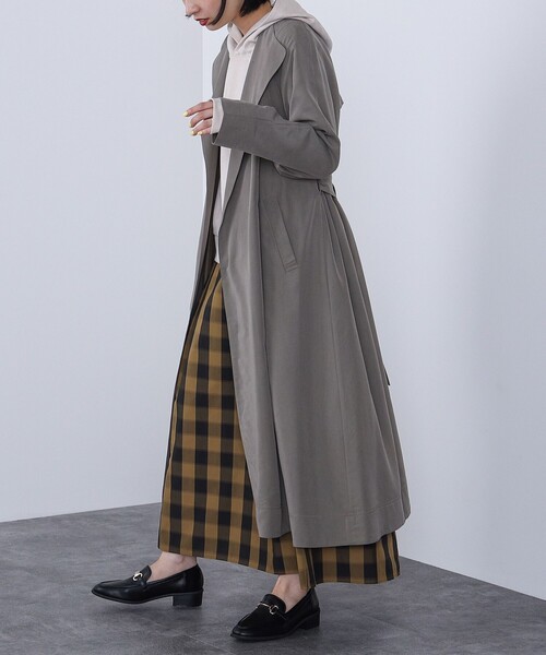 極美品 ビームスハート トレンチコート ロング ベルト ベージュ L 極美品 ビームスハート トレンチコート ロング ベルト ベージュ