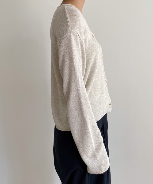 CANAL JEAN El mar(エルマール)リネンレーヨンニットアンサンブル CANAL JEAN（キャナルジーン）の「El mar(エルマール) リネン