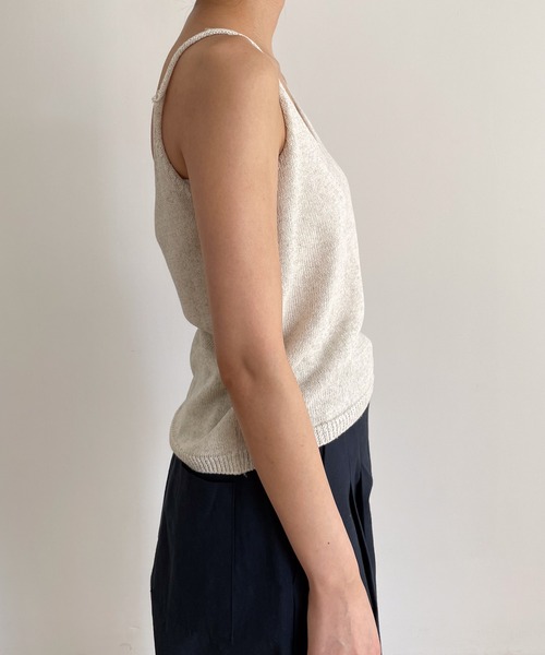 CANAL JEAN El mar(エルマール)リネンレーヨンニットアンサンブル CANAL JEAN（キャナルジーン）の「El mar(エルマール) リネン