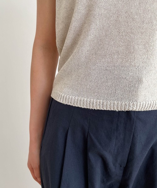 CANAL JEAN El mar(エルマール)リネンレーヨンニットアンサンブル CANAL JEAN（キャナルジーン）の「El mar(エルマール) リネン