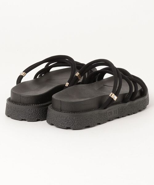 AAA+（サンエープラス）の「AAA+ /  スポーツサンダル　コードストラップサンダル/ナローストラップサンダル  コード（ナロー）華奢ストラップサンダル2WAYスポーツサンダル ギャザーストラップスポーツサンダル(3700)(3701)(3702)（サンダル・レディース・アイボリー系1/ブラック系1/アイボリー系2/ブラック系2/ブラック/アイボリー・L/LL/S/M）」の7枚目の写真