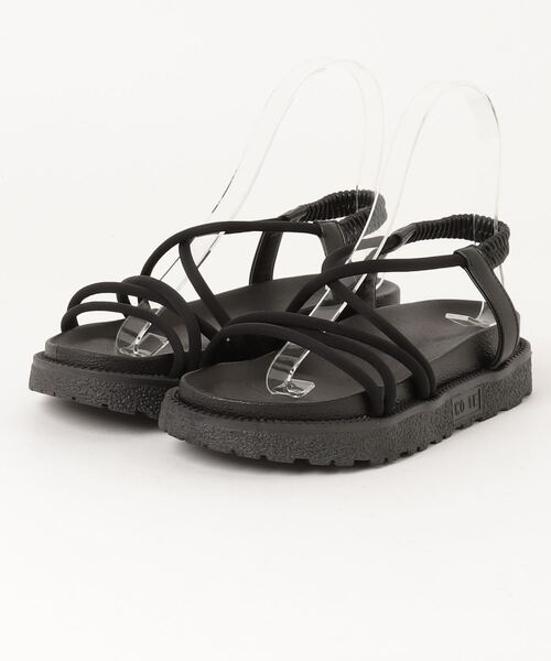 AAA+（サンエープラス）の「AAA+ /  スポーツサンダル　コードストラップサンダル/ナローストラップサンダル  コード（ナロー）華奢ストラップサンダル2WAYスポーツサンダル ギャザーストラップスポーツサンダル(3700)(3701)(3702)（サンダル・レディース・アイボリー系1/ブラック系1/アイボリー系2/ブラック系2/ブラック/アイボリー・L/LL/S/M）」の18枚目の写真