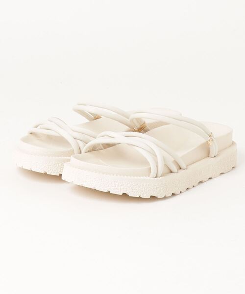 AAA+（サンエープラス）の「AAA+ /  スポーツサンダル　コードストラップサンダル/ナローストラップサンダル  コード（ナロー）華奢ストラップサンダル2WAYスポーツサンダル ギャザーストラップスポーツサンダル(3700)(3701)(3702)（サンダル・レディース・アイボリー系1/ブラック系1/アイボリー系2/ブラック系2/ブラック/アイボリー・L/LL/S/M）」の21枚目の写真