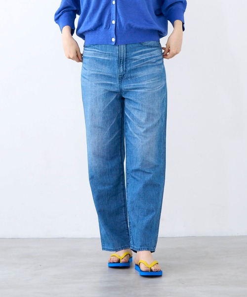 caqu（サキュウ）の「Caqu FS-linen ankle boy's（その他パンツ・レディース・サックスブルー/ネイビー・0/1/2）」の8枚目の写真