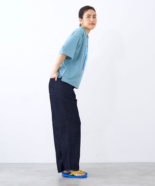 caqu（サキュウ）の「Caqu FS-linen ankle boy's（その他パンツ・レディース・サックスブルー/ネイビー・0/1/2）」の12枚目の写真