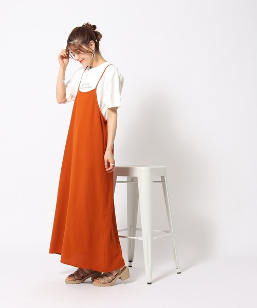 SHOO・LA・RUE（シューラルー）の「◆【接触冷感/プチプラ】大人カラフル プリントTシャツ（Tシャツ/カットソー・レディース・ベージュ系その他7/グリーン系その他3/ブラック系1/ネイビー系8/ブルー系/パープル系5/イエロー系3/ピンク系7/チャコール/ホワイト系その他3/ホワイト系その他5/ホワイト系その他・04/03/02）」の13枚目の写真