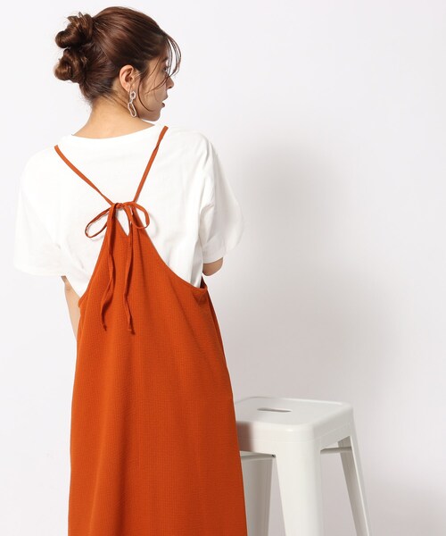 SHOO・LA・RUE（シューラルー）の「◆【接触冷感/プチプラ】大人カラフル プリントTシャツ（Tシャツ/カットソー・レディース・ベージュ系その他7/グリーン系その他3/ブラック系1/ネイビー系8/ブルー系/パープル系5/イエロー系3/ピンク系7/チャコール/ホワイト系その他3/ホワイト系その他5/ホワイト系その他・04/03/02）」の22枚目の写真