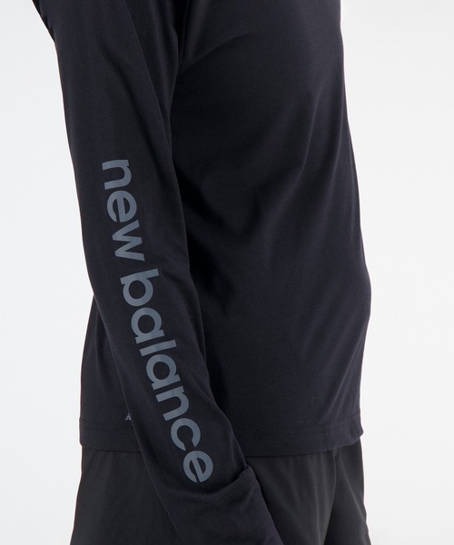 NEW BALANCE（ニューバランス）の「Relentless ヘザーテックロングスリーブTシャツ（Tシャツ/カットソー・レディース・ピンク/ブラック・LARGE/MEDIUM/SMALL/X-LARGE）」の5枚目の写真
