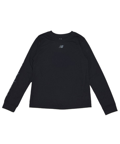NEW BALANCE（ニューバランス）の「Relentless ヘザーテックロングスリーブTシャツ（Tシャツ/カットソー・レディース・ピンク/ブラック・LARGE/MEDIUM/SMALL/X-LARGE）」の6枚目の写真