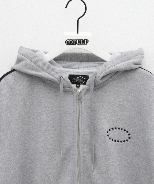 PULP/417EDIFICE（パルプフォーワンセブンエディフィス）の「【AFB / エーエフビー】SIDE LINE OVERSIZED ZIP HOODIE（パーカー・メンズ・ブラック/グレー・MEDIUM）」の10枚目の写真