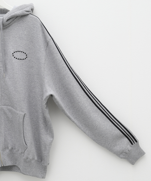 PULP/417EDIFICE（パルプフォーワンセブンエディフィス）の「【AFB / エーエフビー】SIDE LINE OVERSIZED ZIP HOODIE（パーカー・メンズ・ブラック/グレー・MEDIUM）」の19枚目の写真