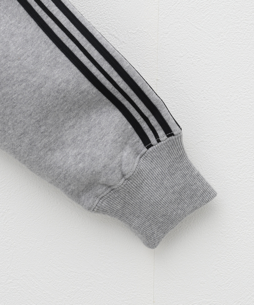 PULP/417EDIFICE（パルプフォーワンセブンエディフィス）の「【AFB / エーエフビー】SIDE LINE OVERSIZED ZIP HOODIE（パーカー・メンズ・ブラック/グレー・MEDIUM）」の17枚目の写真