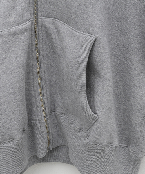 PULP/417EDIFICE（パルプフォーワンセブンエディフィス）の「【AFB / エーエフビー】SIDE LINE OVERSIZED ZIP HOODIE（パーカー・メンズ・ブラック/グレー・MEDIUM）」の13枚目の写真