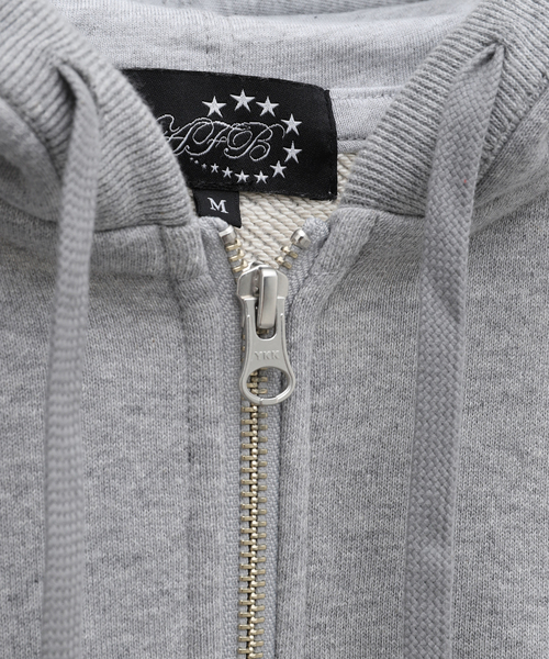 PULP/417EDIFICE（パルプフォーワンセブンエディフィス）の「【AFB / エーエフビー】SIDE LINE OVERSIZED ZIP HOODIE（パーカー・メンズ・ブラック/グレー・MEDIUM）」の8枚目の写真