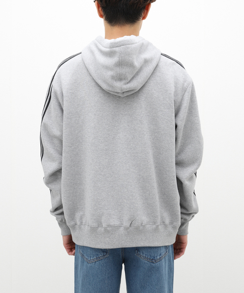 PULP/417EDIFICE（パルプフォーワンセブンエディフィス）の「【AFB / エーエフビー】SIDE LINE OVERSIZED ZIP HOODIE（パーカー・メンズ・ブラック/グレー・MEDIUM）」の12枚目の写真
