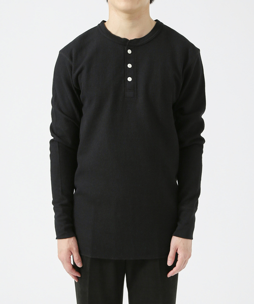 JEMORGAN(ジェーイーモーガン)の「【JEMORGAN/ジェーイーモーガン】ワッフル ヘンリーネック ロングスリーブ Tシャツ(Tシャツ/カットソー・メンズ・ホワイト/ブラック/ネイビー/グレー/カーキ/ホワイト系その他・M/L/XL)」の9枚目の写真