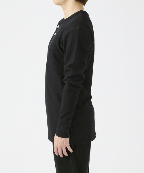 JEMORGAN(ジェーイーモーガン)の「【JEMORGAN/ジェーイーモーガン】ワッフル ヘンリーネック ロングスリーブ Tシャツ(Tシャツ/カットソー・メンズ・ホワイト/ブラック/ネイビー/グレー/カーキ/ホワイト系その他・M/L/XL)」の10枚目の写真