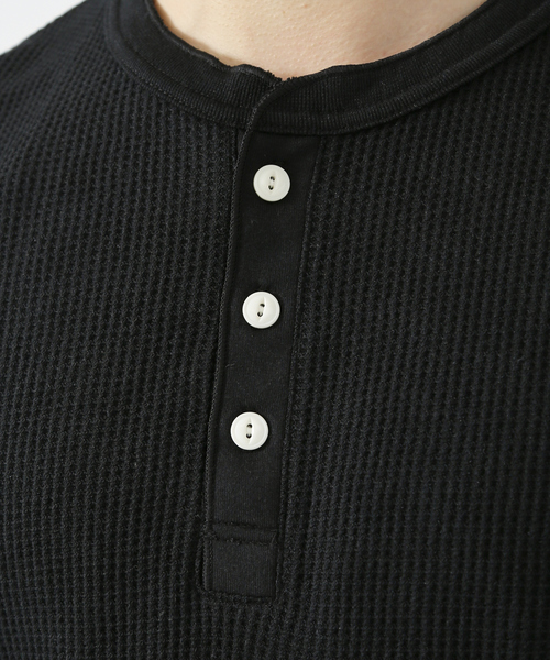 JEMORGAN(ジェーイーモーガン)の「【JEMORGAN/ジェーイーモーガン】ワッフル ヘンリーネック ロングスリーブ Tシャツ(Tシャツ/カットソー・メンズ・ホワイト/ブラック/ネイビー/グレー/カーキ/ホワイト系その他・M/L/XL)」の13枚目の写真