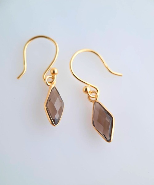 CERCA(チェルカ)の「SARINOHANA/天然石枠留めピアス/SILVER925ゴールドカラー(ピアス(両耳用)・レディース・D/A/C/B/H/F/E/J/G/I/K/L・FREE)」の18枚目の写真