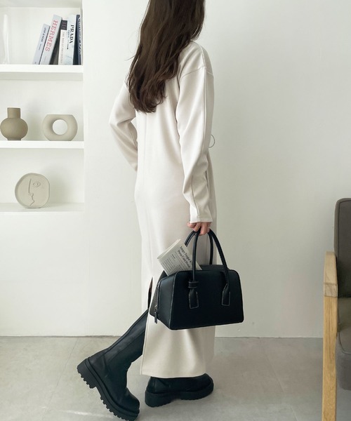 GeeRA(ジーラ)の「ドロストデザインワンピース(ワンピース・レディース・杢グレー/ブラック/アイボリー・LARGE/MEDIUM/SMALL)」の7枚目の写真