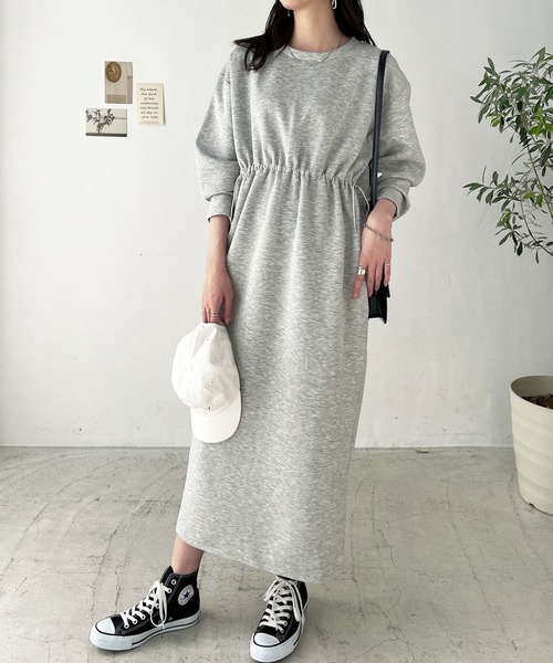 GeeRA(ジーラ)の「ドロストデザインワンピース(ワンピース・レディース・杢グレー/ブラック/アイボリー・LARGE/MEDIUM/SMALL)」の13枚目の写真