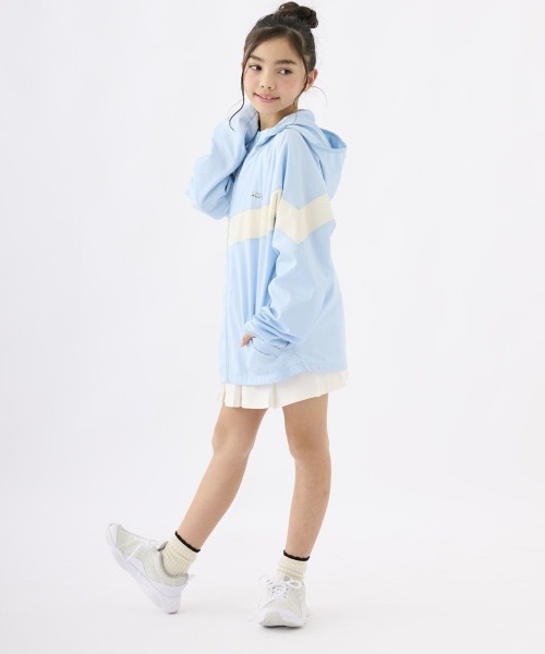 repipi armario（レピピ アルマリオ）の「【repipi armario / レピピアルマリオ】ガールズウィンドブレーカー　裏メッシュ（ナイロンジャケット・キッズ・ブラック/ベージュ/サックスブルー/パープル・140/150/170/160）」の16枚目の写真