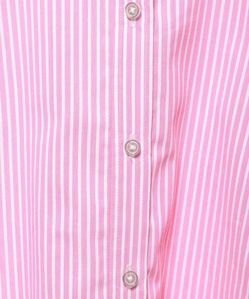 LOWRYS FARM（ローリーズファーム）の「ソデボリュームストライプシャツLS  968592（シャツ/ブラウス・レディース・ブラック/ネイビー/ピンク・FREE）」の16枚目の写真