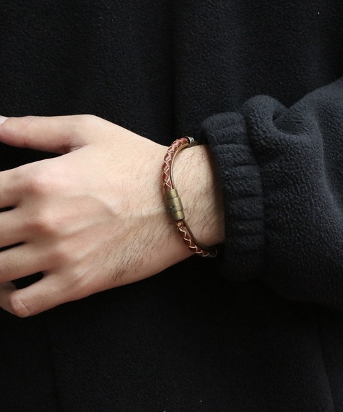 8(eight)(エイト)の「リングメッシュブレス(ブレスレット・メンズ・ワイン/カーキ/ブラック/ホワイト/ベージュ系その他・FREE)」の3枚目の写真