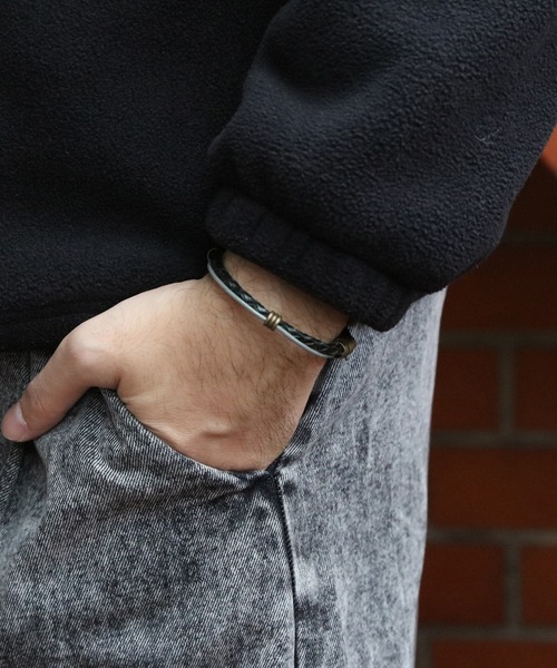 8(eight)(エイト)の「リングメッシュブレス(ブレスレット・メンズ・ワイン/カーキ/ブラック/ホワイト/ベージュ系その他・FREE)」の4枚目の写真
