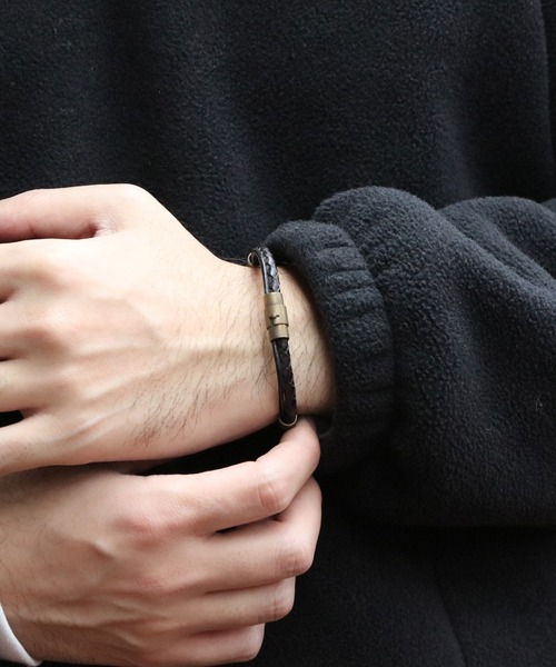 8(eight)(エイト)の「リングメッシュブレス(ブレスレット・メンズ・ワイン/カーキ/ブラック/ホワイト/ベージュ系その他・FREE)」の5枚目の写真