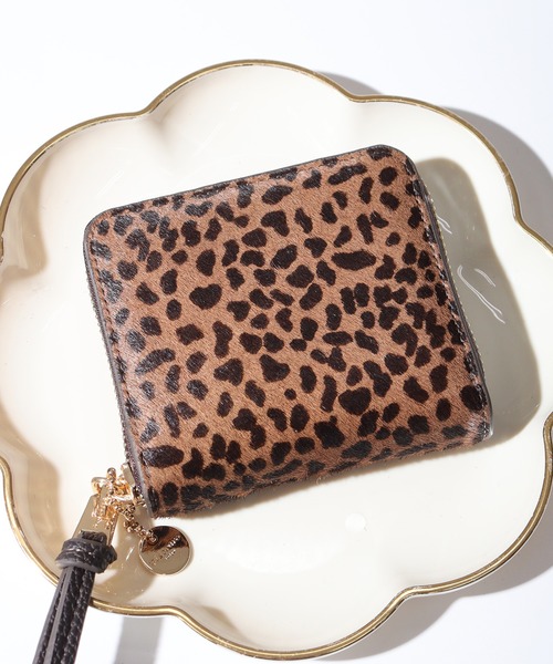 FUNALIVE（ファンアライブ）の「Pisoraro ハラコ　ラウンドファスナーミニ財布（財布・レディース・ホワイト系/ブラウン系/ホワイト系1/ホワイト系3/ホワイト系2/ブラウン系1・FREE）」の6枚目の写真