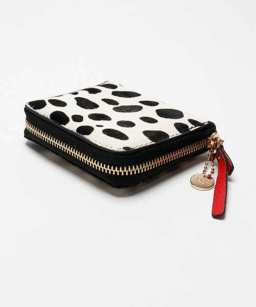 FUNALIVE（ファンアライブ）の「Pisoraro ハラコ　ラウンドファスナーミニ財布（財布・レディース・ホワイト系/ブラウン系/ホワイト系1/ホワイト系3/ホワイト系2/ブラウン系1・FREE）」の7枚目の写真