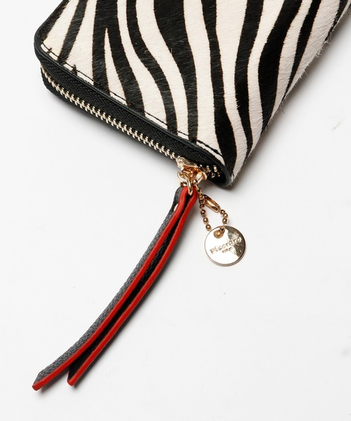 FUNALIVE（ファンアライブ）の「Pisoraro ハラコ　ラウンドファスナーミニ財布（財布・レディース・ホワイト系/ブラウン系/ホワイト系1/ホワイト系3/ホワイト系2/ブラウン系1・FREE）」の12枚目の写真
