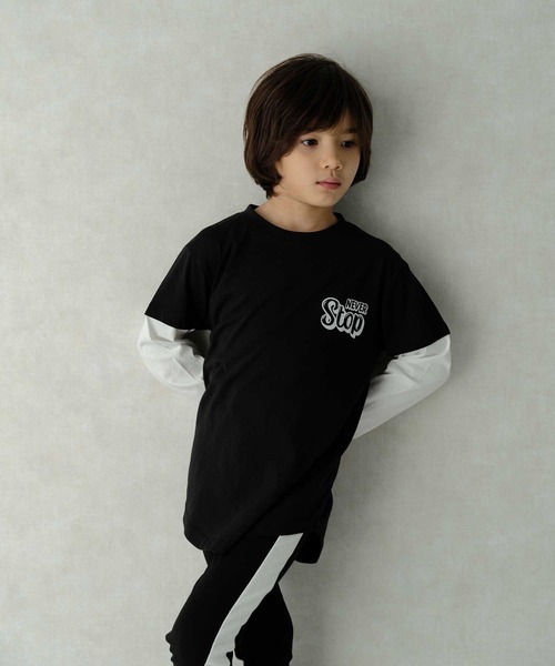 ＵＳコットンロンＴｅｅレイヤードスウェット USコットンロンTeeレイヤードスウェット(38 GRAY): トップス