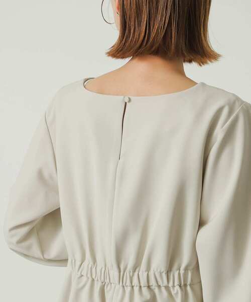 SENSE OF PLACE by URBAN RESEARCH（センスオブプレイスバイアーバンリサーチ）の「ペプラムブラウス（シャツ/ブラウス・レディース・ブラック/ライトベージュ/ライトブルー・ONE）」の5枚目の写真