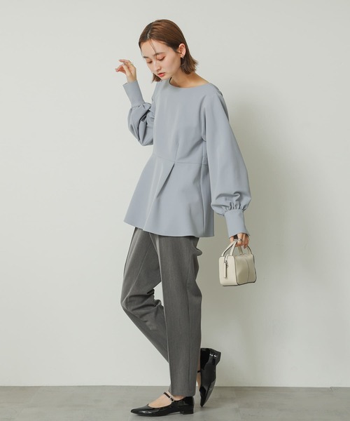 SENSE OF PLACE by URBAN RESEARCH（センスオブプレイスバイアーバンリサーチ）の「ペプラムブラウス（シャツ/ブラウス・レディース・ブラック/ライトベージュ/ライトブルー・ONE）」の19枚目の写真