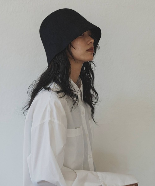 hellam（へラム）の「バケットハット/フェルトバケットハット（ハット・レディース・ブラック/ベージュ・FREE）」の11枚目の写真