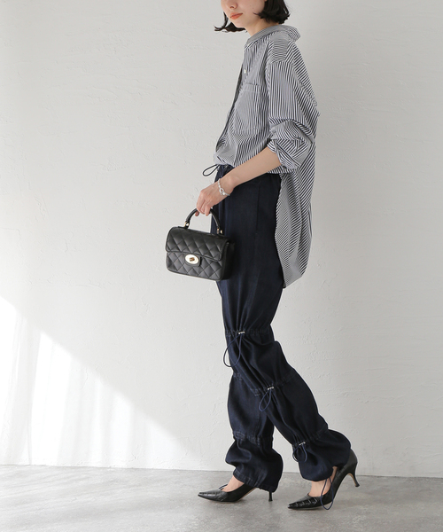 LIVINGTONE（リヴィントーン）の「【LIVINGTONE/リヴィントーン】MATT：パンツ（その他パンツ・レディース・ネイビー・34）」の6枚目の写真