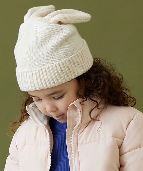 petit main（プティマイン）の「耳つきニットキャップ（キャップ・キッズ・ライトグレー/アイボリー/ブラック/モカ・50cm/52cm/54cm）」の22枚目の写真