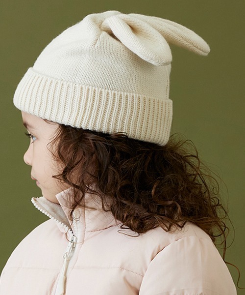 petit main（プティマイン）の「耳つきニットキャップ（キャップ・キッズ・ライトグレー/アイボリー/ブラック/モカ・50cm/52cm/54cm）」の20枚目の写真