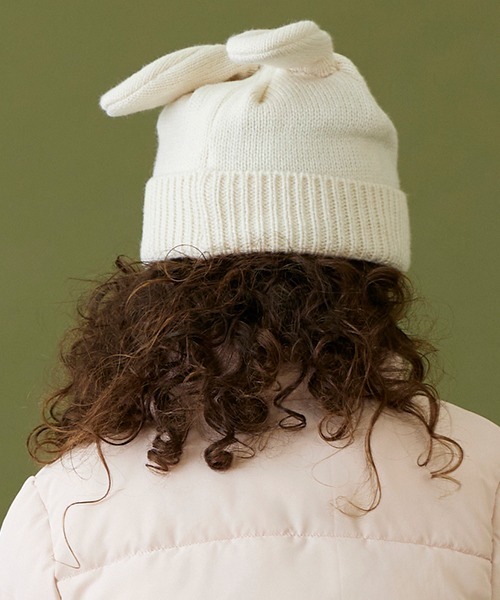 petit main（プティマイン）の「耳つきニットキャップ（キャップ・キッズ・ライトグレー/アイボリー/ブラック/モカ・50cm/52cm/54cm）」の18枚目の写真